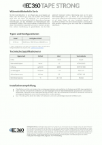 EC360® TAPE STRONG EC360® TAPE STRONG Wärmeleitklebefolie Datenblatt