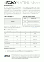 EC360 PLATINUM SOFT EC360 PLATINUM SOFT Wärmeleitpad Datenblatt
