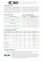EC360 PLATINUM EC360 PLATINUM Wärmeleitpad Datenblatt