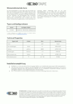 EC360® TAPE EC360® TAPE Wärmeleitklebefolie Datenblatt